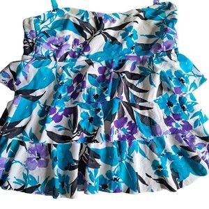 Island Waves Tiered Front Women’s Plus Size 12 Tankini Swimwear